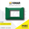 Vimar Plana Cover Plate Reflex emerald 3module | 14653.47 | بلاك رفلكس اخضر غامق