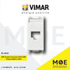 Vimar Plana EDP Data Socket Connector RJ45 AMP Avaya adapter white | 14338.C | غطاء ادبتر بريز داتا ابيض