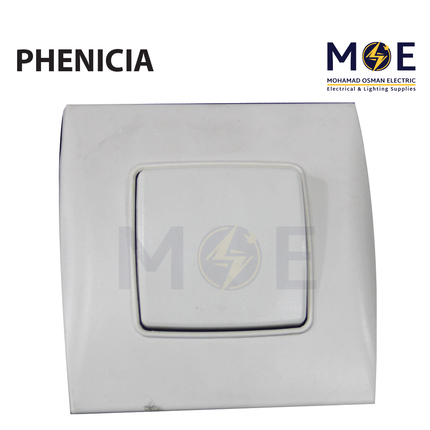 STIEL Neodo Phenicia Double american wall Domino Switch (55) 1P 10A | 01 3100 | مفتاح مفرد دومينو