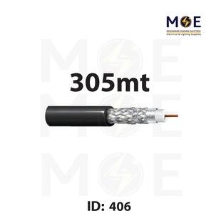 BELDEN coaxial cable II-shielded black RG6 75 OHM 305mt | 9116-0101000 | كابل كوكسيال
