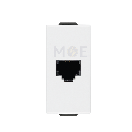 STIEL SERIE 6000 Telephone Socket | Phone jack RJ11 6/4 white | ST 05 6984 | بريز تلفون