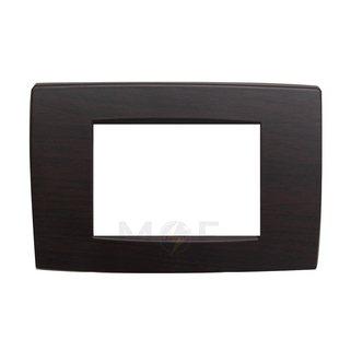 Vimar Neve Cover Plate Cherry Wood 3module | 09653.02-03CP193M | بلاك بلاستيك خشب كرزي