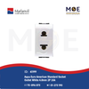 Marlanvil Aqua Euro American Standard Socket Outlet White 4.8mm 2P 16A | 7652.S | بريز امريكي اوروبي ابيض