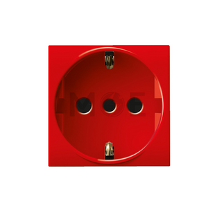Marlanvil Onda Shuttered Socket Sicury Outlet Red 2P+E 16A | 7748.D.R