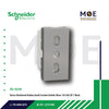 Schneider Unica Shuttered Italian Earth Socket-Outlet Silver 10/ 16A 2P 1module | MGU302330 | بريز ايطالي امان فضي
