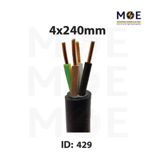 Liban Cables Power Cable Multi Core 600/1000V Black | NYY 4x240mm | كابل قوة اسود