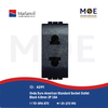 Marlanvil Onda Euro American Standard Socket Outlet Black 4.8mm 2P 16A | 7752.S | بريز امريكي اوروبي اسود