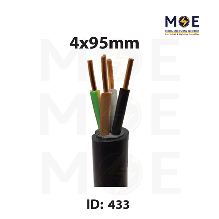 Liban Cables Power Cable Multi Core 600/1000V Black | NYY 4x95mm | كابل قوة اسود