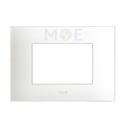 Ave Domus Young 44 Cover Front Plate White 3module | 44PJ03BT | بلاك بلاستيك ابيض