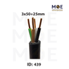 Liban Cables Power Cable Multi Core 600/1000V Black+N | NYY 3x50+25mm | كابل قوة اسود مع نتر