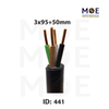 Liban Cables Power Cable Multi Core 600/1000V Black+N | NYY 3x95+50mm | كابل قوة اسود مع نتر