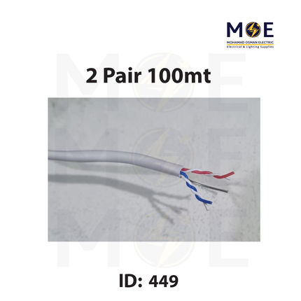Liban Cables Indoor Telephone Cable 2 Pair 100mt | LIBTEL 2x2x0.5mm | كابل تلفون مبروم
