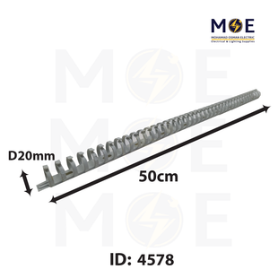 Arnocanali Vk-Flexible wiring Duct with adhesive D20 | 20mmx50cm V20R | مسطرة مجراية مخرمة للكابلات للتابلو