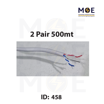 Liban Cables Indoor Telephone Cable 2 Pair 500mt | LIBTEL 2x3x0.5mm | كابل تلفون مبروم