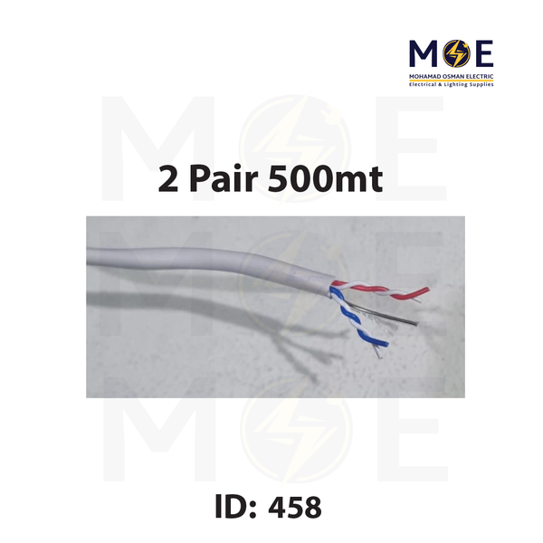 Liban Cables Indoor Telephone Cable 2 Pair 500mt | LIBTEL 2x3x0.5mm | كابل تلفون مبروم