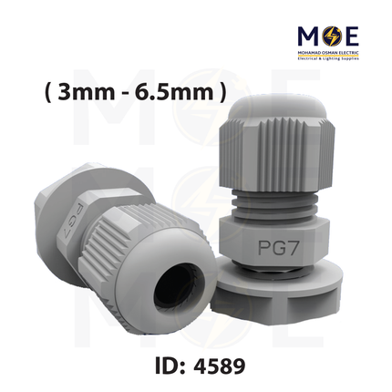 Arnocanali Cable Gland IP68 With Locknet PG7 ( 3mm - 6.5mm ) Blster | 124P0701BE | برس اتوب للكابل