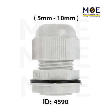 Arnocanali Cable Gland IP68 With Locknet PG11 ( 5mm - 10mm ) | 124P1101BE | برس اتوب للكابل