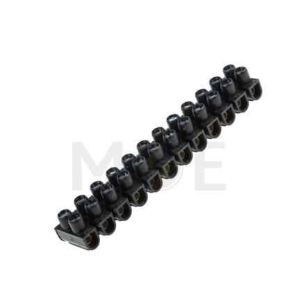 arnocanali Terminal Block / Strip Black 12 Poles 10mm | B2110 | جنكسيون اسود