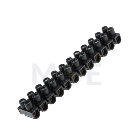 arnocanali Terminal Block / Strip Black 12 Poles 16mm | B2116 | جنكسيون اسود