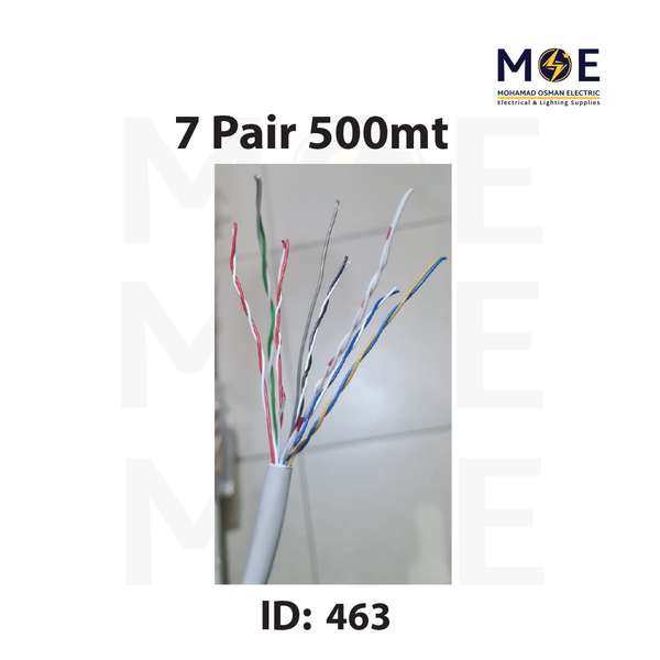 Liban Cables Indoor Telephone Cable 7 Pair 500mt | LIBTEL 7x2x0.5mm | كابل تلفون مبروم