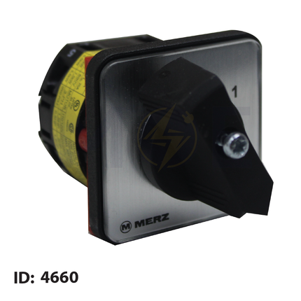 Merz On Off Switch 0-1 3P 20A 48x48 | MZ 12003 | مفتاح سلفرتور