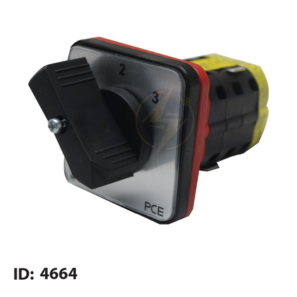 Merz Step Switch With 0 Side Position 0-1-2-3 2P 32A 64x64 | MZ 0637040986 | مفتاح سلفرتور