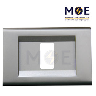 Abbas Margo Cover Plate Champagne*Champagne 1module | 2900-29-MRG-ADP | بلاك مفرد مارغو شمباني على شمباني مع ادبتر