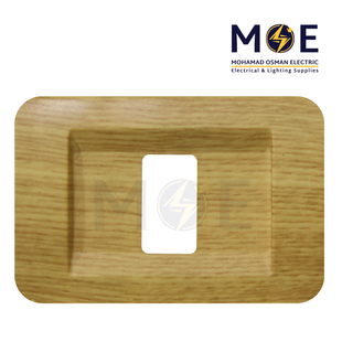 Abbas Milano Cover Plate Moski Matt 1module | 2300-06-MLN | بلاك مفرد ميلانو خشبي سندياني موسكي مات
