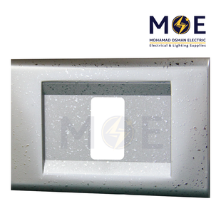 Abbas Nova Cover Plate Silver Stars 1module | 2201-08-NOV | بلاك مفرد نجوم فضي