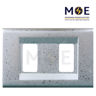 Abbas Nova Cover Plate Silver Stars 2module | 2201-08-NOV | بلاك مجوز نجوم فضي