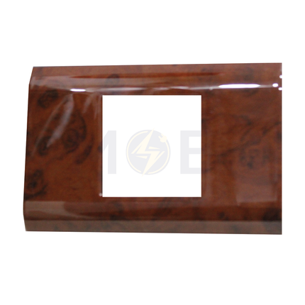 Abbas/ Legrand Sama Cover Plate Abanos Delux Gloss 2module | 3300-01-SMA | بلاك مجوز سما بني ابانوس فاخر لميع