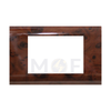Abbas/ Legrand Sama Cover Plate Abanos Delux Gloss 3module | 3300-01-SMA | بلاك مثلث سما بني ابانوس فاخر لميع