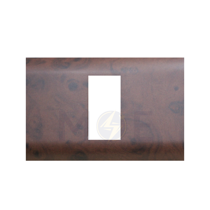Abbas/ Legrand Sama Cover Plate Abanos Delux Matt 1module | 3300-03-SMA | بلاك مفرد سما بني ناشف ابانوس فاخر مات