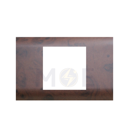 Abbas/ Legrand Sama Cover Plate Abanos Delux Matt 2module | 3300-03-SMA | بلاك مجوز سما بني ناشف ابانوس فاخر مات