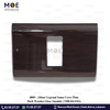 Abbas/ Legrand Sama Cover Plate Dark Wooden Gloss 1module | 3300-04-SMA | بلاك مفرد سما خشبي غامق بني محروق لميع