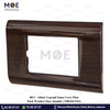 Abbas/ Legrand Sama Cover Plate Dark Wooden Gloss 3module | 3300-04-SMA | بلاك مثلث سما خشبي غامق بني محروق لميع