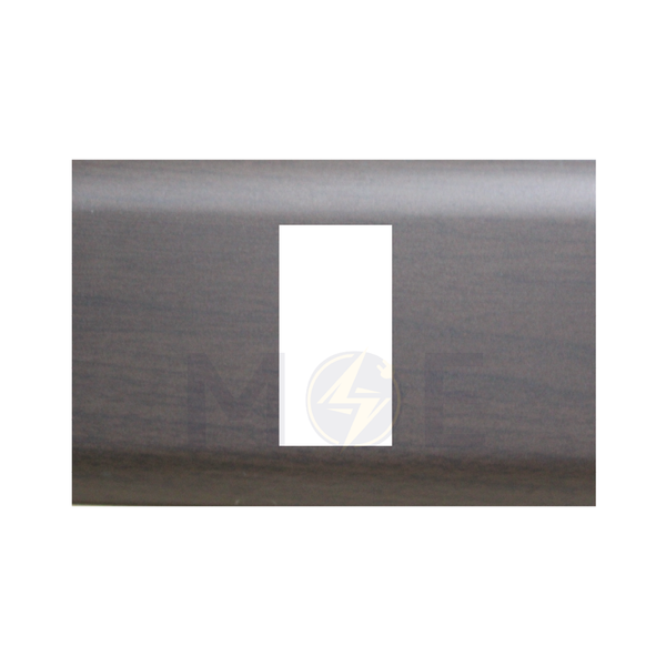 Abbas/ Legrand Sama Cover Plate Dark Wooden Matt 1module | 3300-09-SMA | بلاك مفرد سما خشبي غامق مات