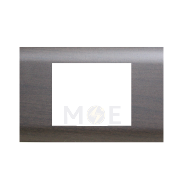 Abbas/ Legrand Sama Cover Plate Dark Wooden Matt 3module | 3300-09-SMA | بلاك مثلث سما خشبي غامق مات