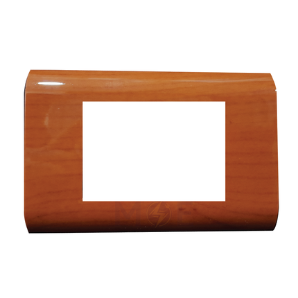 Abbas/ Legrand Sama Cover Plate Cherry Delux Gloss 3module | 3300-07-SMA | بلاك مثلث سما كرزي فاخر لميع
