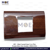 Abbas/ Legrand Sama Cover Plate Wooden Delux Gloss 2module | 3300-02-SMA | بلاك مجوز سما بني خشبي فاخر لميع