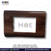 Abbas/ Legrand Sama Cover Plate Wooden Delux Gloss 3module | 3300-02-SMA | بلاك مثلث سما بني خشبي فاخر لميع
