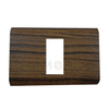 Abbas/ Legrand Sama Cover Plate Zann Matt 2module | 3300-05-SMA | بلاك مجوز سما خشبي جوزي ناشف زان مات