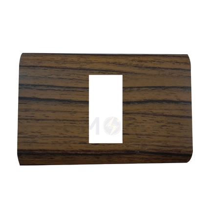 Abbas/ Legrand Sama Cover Plate Zann Matt 2module | 3300-05-SMA | بلاك مجوز سما خشبي جوزي ناشف زان مات