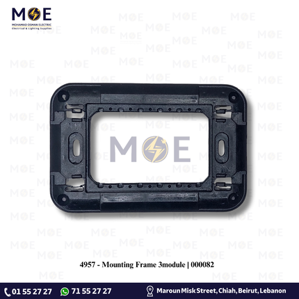Mounting Frame 3module | 000082 | شاسي بلاستيك مثلثة وطنية