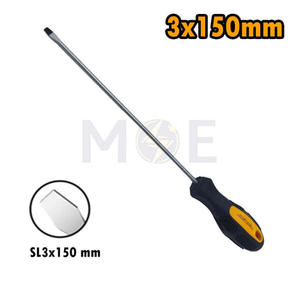Slotted Screwdriver With Rubber Handle 3X150mm | CT-1601