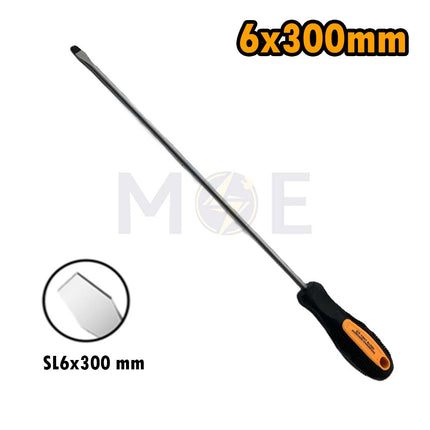 Slotted Screwdriver With Rubber Handle 6X300mm | CT-1607