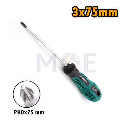Qungong Phillips Screwdriver Rubber Handle 3X75mm | 9907