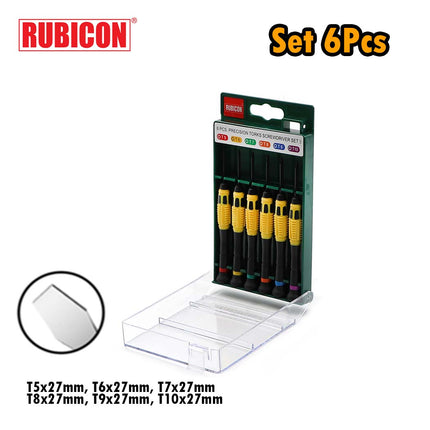 Rubicon Torx Screwdriver Set 6Pcs T05-T10 | RES-103