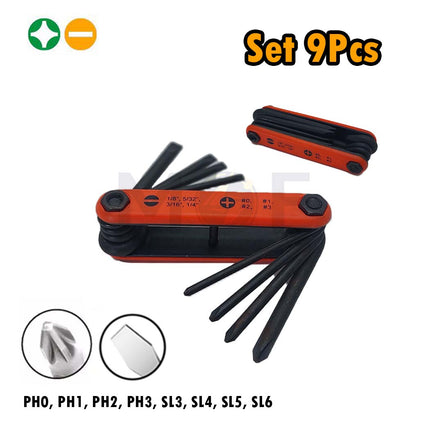 Universal Tools Pocket Screwdriver Set 9Pcs | 201240