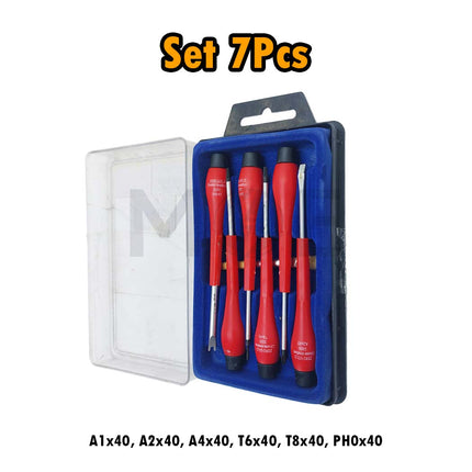 Zero Gold Mobile Phone Tablet Unlocking Mini Screwdriver Set - Electronics Screwdriver Set 7Pcs